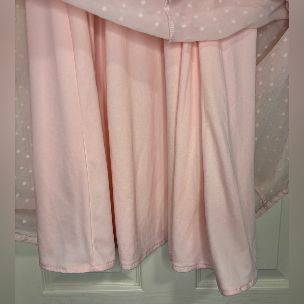 Lulus Pink Chiffon Maxi Dress V‑Neck maxi dress wedding guest - Picture 10 of 13